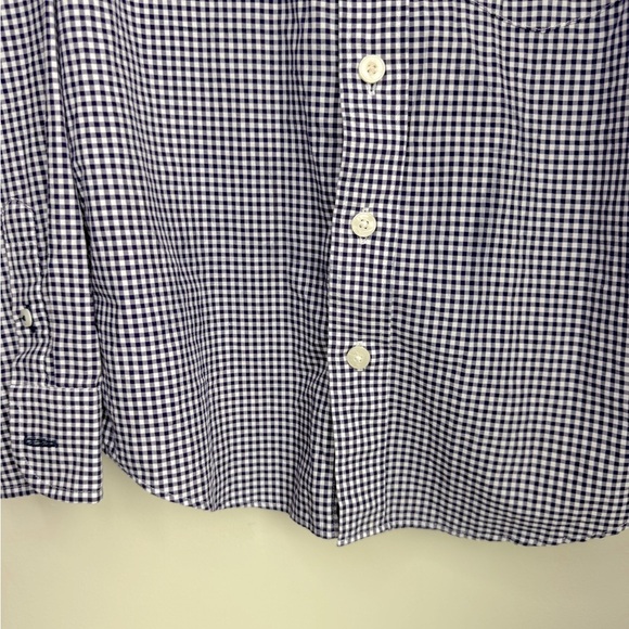UNTICKit Boys Button Down Gingham Shirt Size 4-5 - Picture 3 of 3